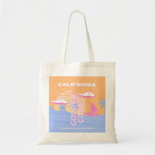Tote Bag Californie, Plage, Art de voyage