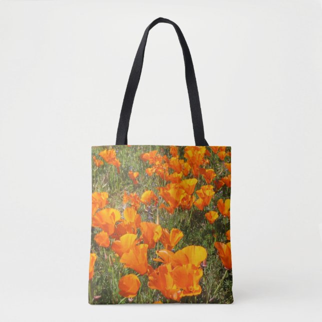 Tote Bag Californie Poppies Allover Fourre-tout (Devant)
