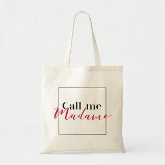 Tote Bag Call me Madame