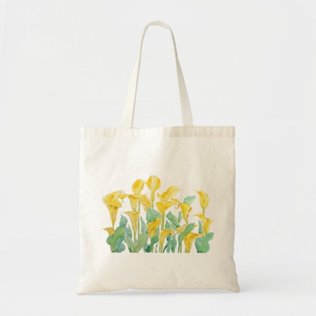 Tote Bag calla jaune (Devant)
