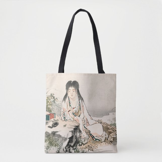 Tote Bag Calligraphe de Kōno Bairei Faux (Devant)