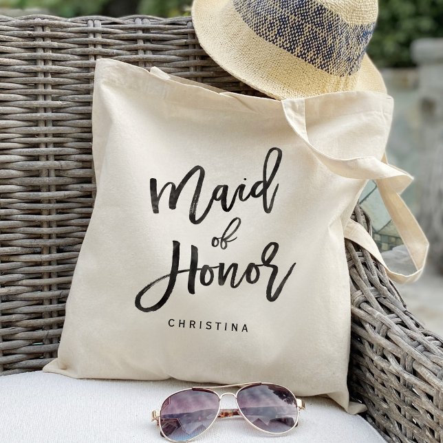 Tote Bag Calligraphie demoiselle d'honneur (Créateur téléchargé)