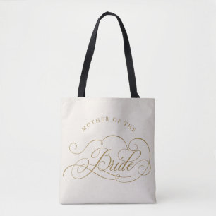 Tote Bag Calligraphie moderne or Mère de la Mariée