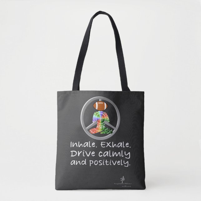 Tote Bag Calme Voiture Ride Accueil Couleurs tropicales Foo (Devant)