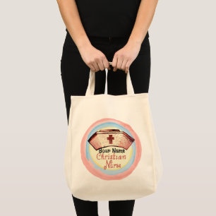 Tote Bag Calot d'infirmière chrétienne