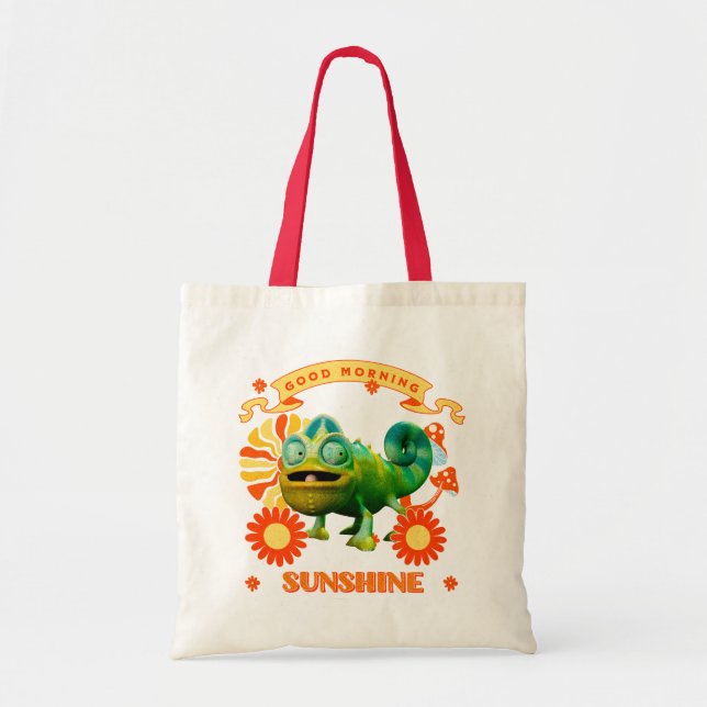 Tote Bag Caméléon drôle Bonjour Soleil (Devant)