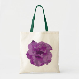 Tote Bag Camélia Fleur Violet Moderne