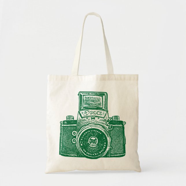 Tote Bag Caméra est-allemande - Forest Green (Devant)