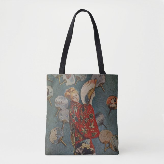 Tote Bag Camille Monet en costume japonais par Claude Monet (Devant)