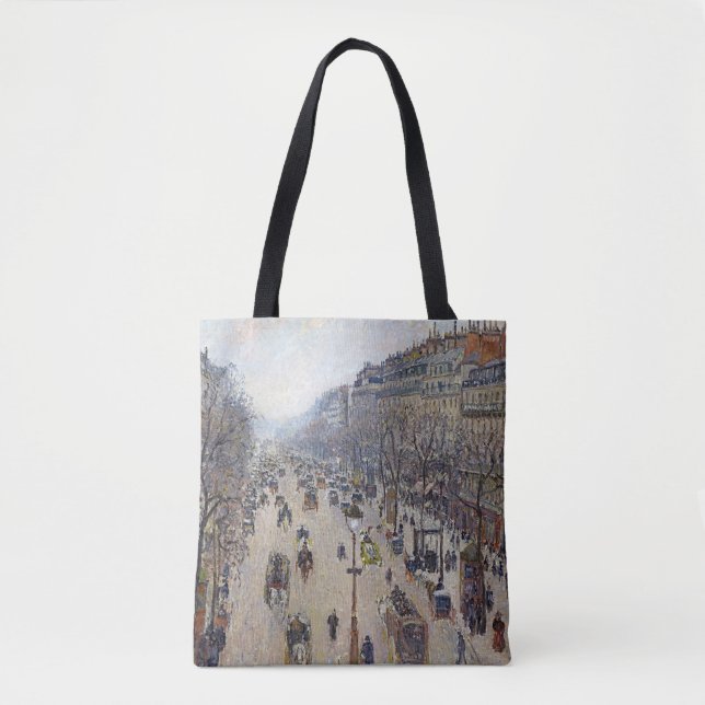 Tote Bag Camille Pissarro - Boulevard Montmartre, matin (Devant)