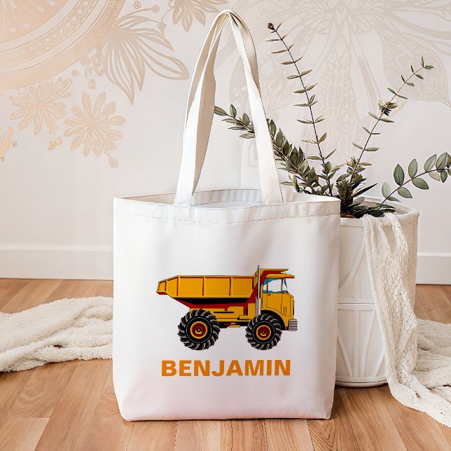Tote Bag Camion à benne construction enfants (Créateur téléchargé)