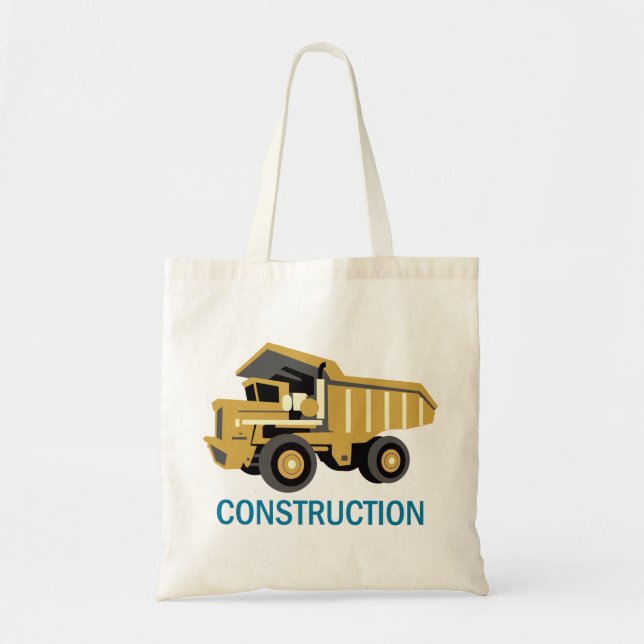 Tote Bag Camion de construction (Devant)