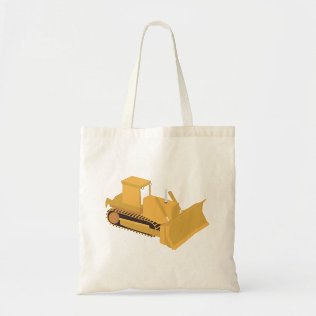 Tote Bag Camion de construction Bulldozer (Devant)