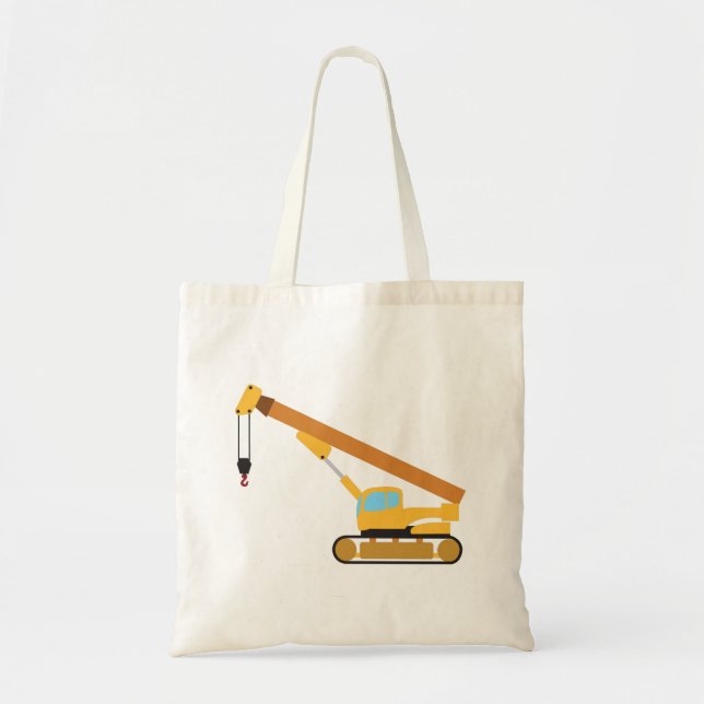 Tote Bag Camion de construction de grue (Devant)