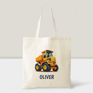 Tote Bag Camion de construction moderne mignon personnalisé