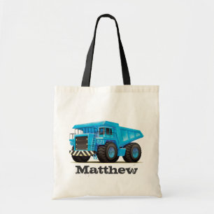 Tote Bag Camion de déchargeur nommé fait sur commande de