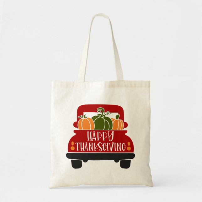 Tote Bag Camion de Thanksgiving (Devant)