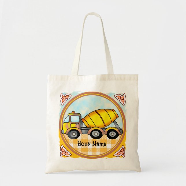 Tote Bag Camion malaxeur à ciment  (Devant)