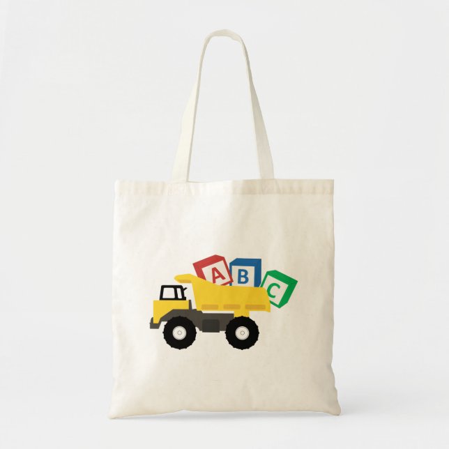 Tote Bag Camions de construction de camions ABC Dump (Devant)