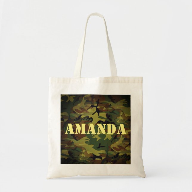 Tote Bag Cammo vert (Devant)