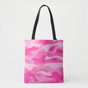 Tote Bag Camo couleur rose perse