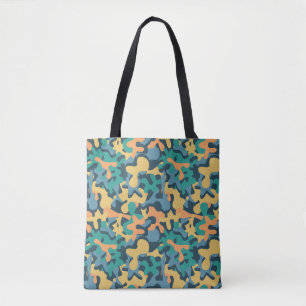 Tote Bag Camo signature arc-en-ciel muet