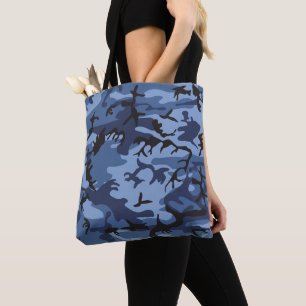 Tote Bag Camouflage bleu marine, Militaire, Armée