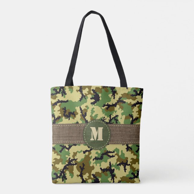 Tote Bag Camouflage de forêt (Dos)