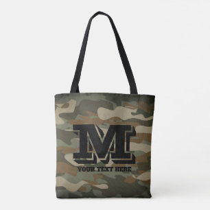 Tote Bag Camouflage militaire camo de l'armée verte partout