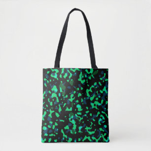 Tote Bag Camouflage noir Cool vert tendance