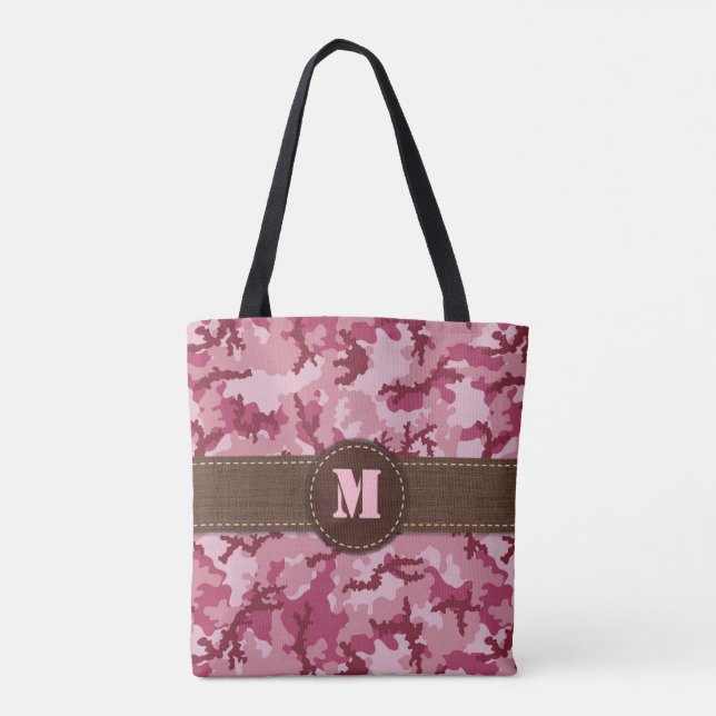 Tote Bag Camouflage rose (Dos)
