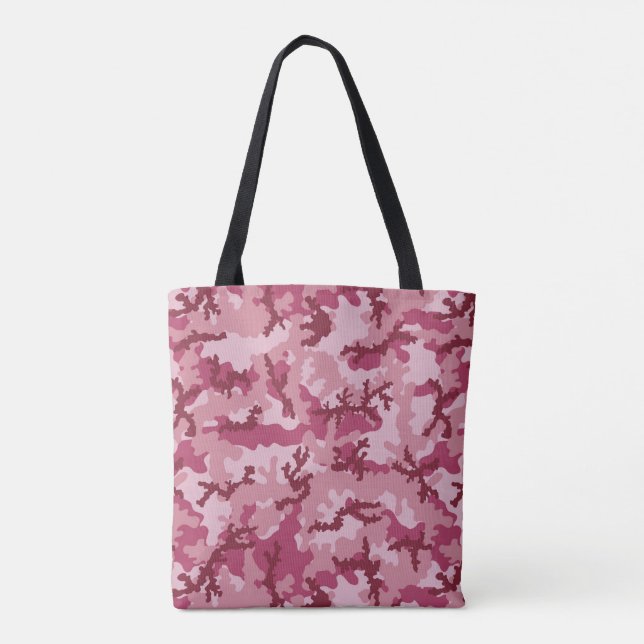Tote Bag Camouflage rose (Dos)