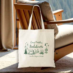 Tote Bag Camp Enterrement de Vie de Jeune Fille Camping Écr