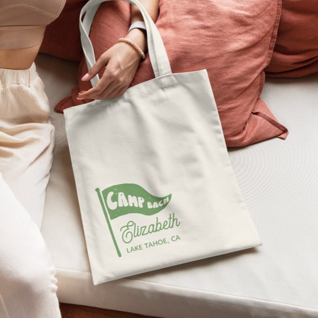 Tote Bag Camp Personnalisé Bach Bachelorette Mountain Favor (Créateur téléchargé)