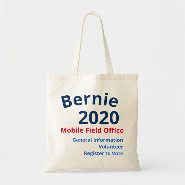 Tote Bag Campagne Fourre-tout "de bureau local mobile" de (Devant)