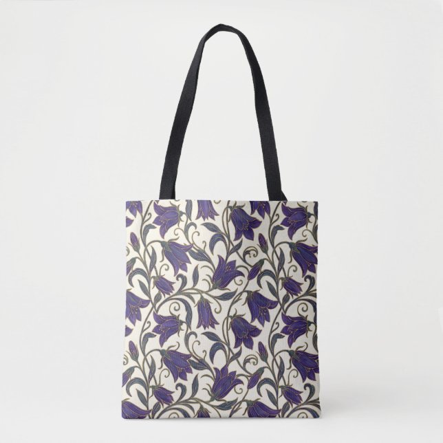 Tote Bag Campanule Fleur Sauvage Motif (Devant)