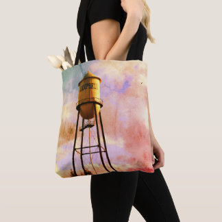 Tote Bag Campbell CA Water Tower Brossé Polyester Fourre-to