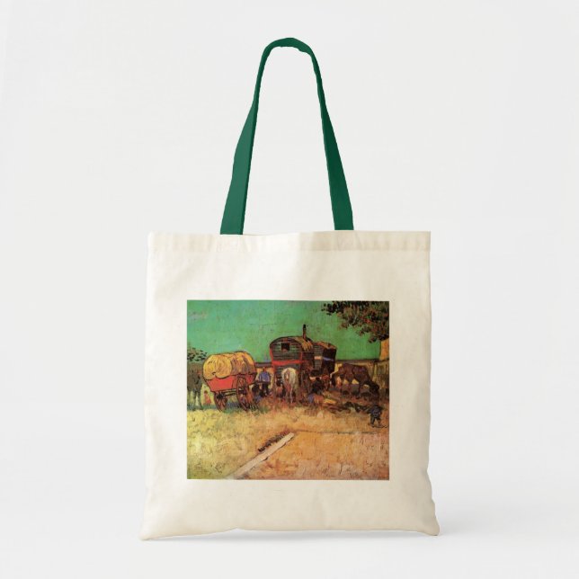 Tote Bag Campement des caravanes tsiganes par Vincent van G (Devant)