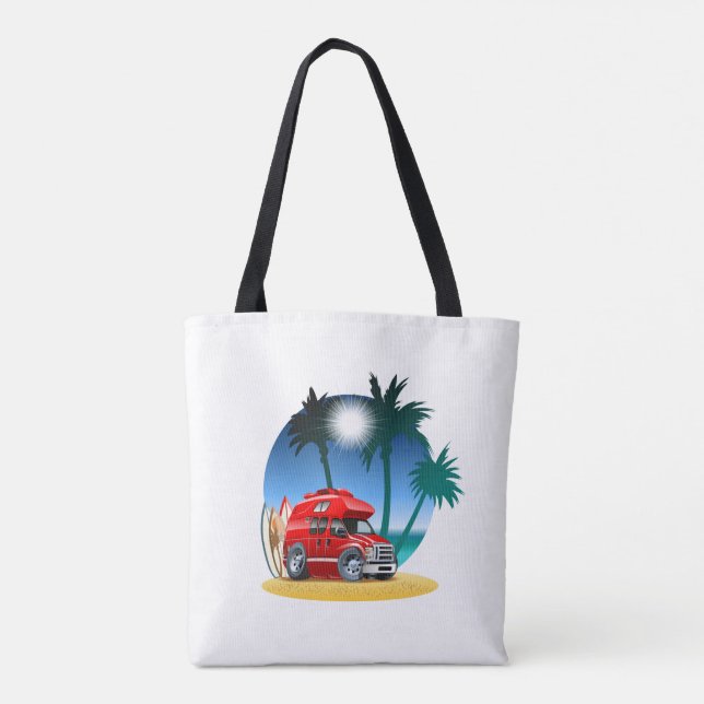 Tote Bag Camper de dessin (Dos)