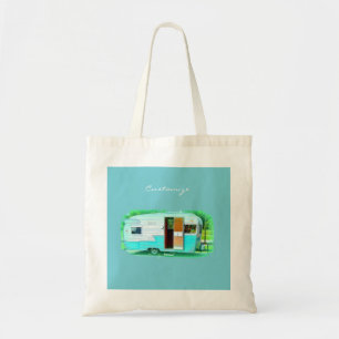Tote Bag Campeur customisé de cru de caravane