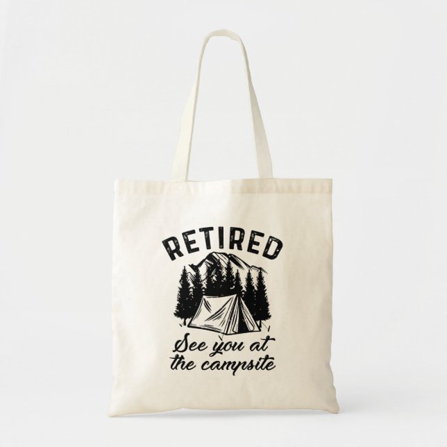 Tote Bag Camping à la retraite (Devant)