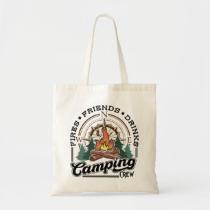 Tote Bag Camping Crew Fries Amis Boissons