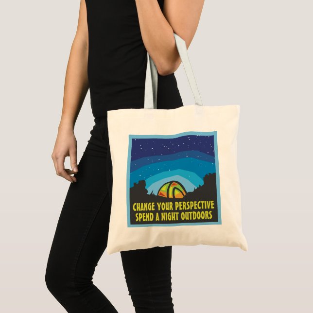Tote Bag Camping de tente (Devant (produit))