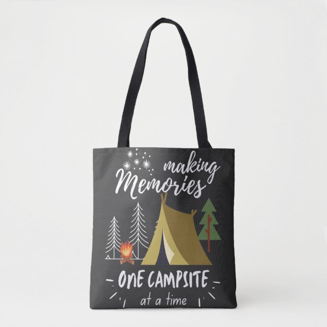 Tote Bag Camping Faire Des Souvenirs Un Camping À La Fois (Devant)