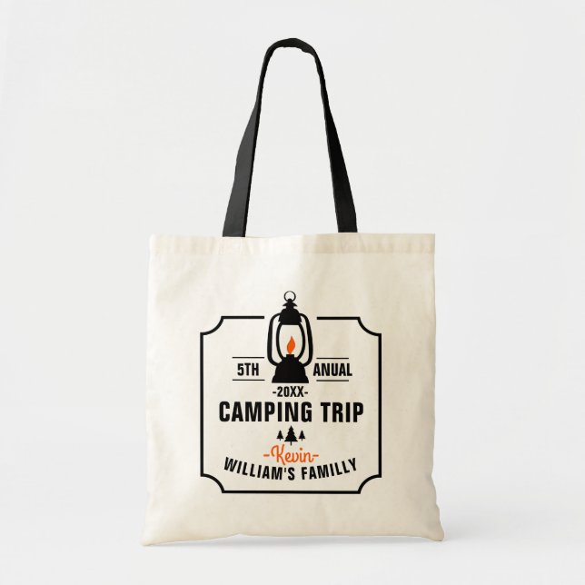 Tote Bag Camping familial Modèle de voyage (Devant)