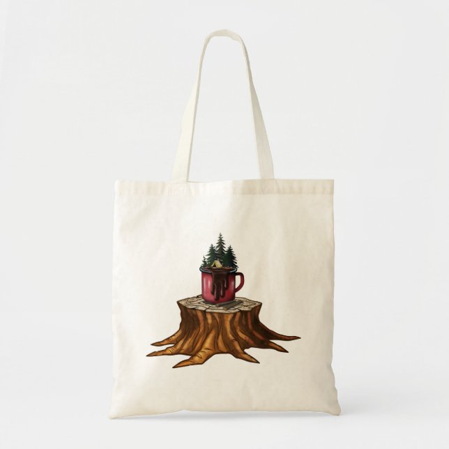Tote Bag Camping Mug Adventure (Devant)