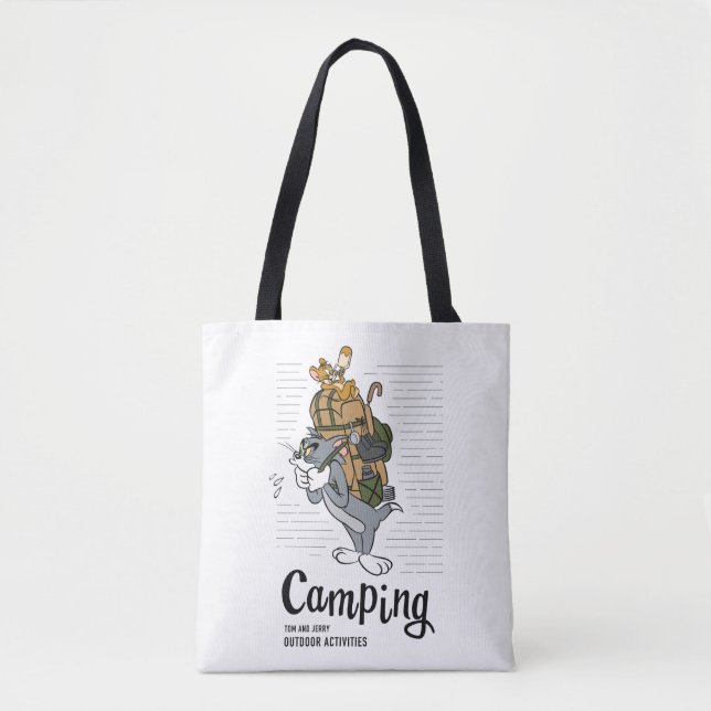 Tote Bag Camping Tom & Jerry (Devant)