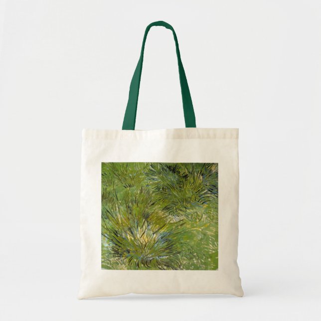 Tote Bag Camps d'herbe par Vincent van Gogh (Devant)