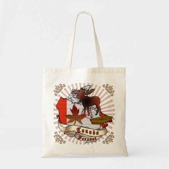 Tote Bag Canada pour toujours (Devant)
