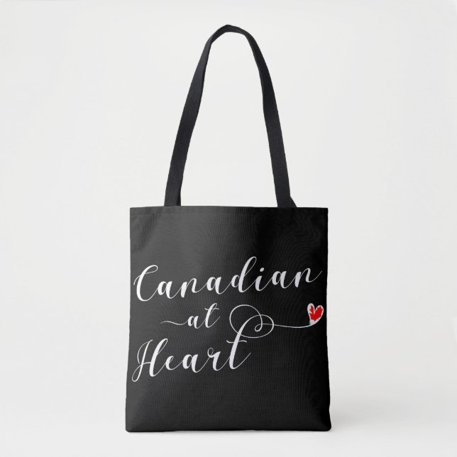 Tote Bag Canadian At Heart Grocery Bag, Canada (Devant)